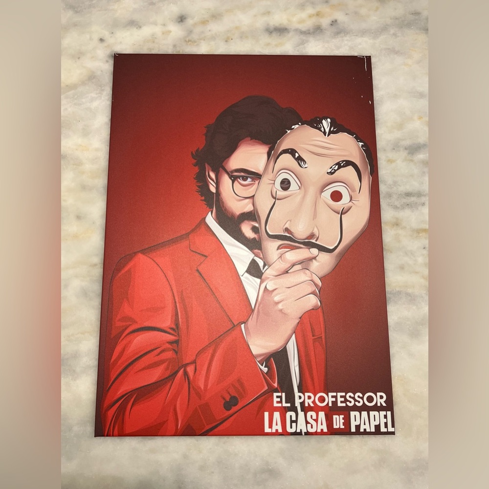 Money Heist Series La Casa Papel El Professor Matte Metal Displate Poster